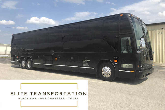 Prevost Executive Motor Coach Bus 56 - Shark Limousines | San Antonio  Limousine Service